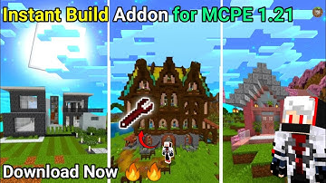 Minecraft Instant Structures Addon 1.21+ PE / BE