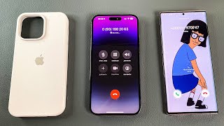 iPhone 14 Pro Max vs Samsung Note 20 Ultra Incoming Call & Outgoing Call + Case