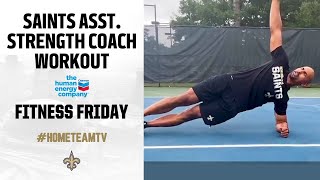 Saints Strength Coach Workout on Fitness Friday | #HomeTeamTV