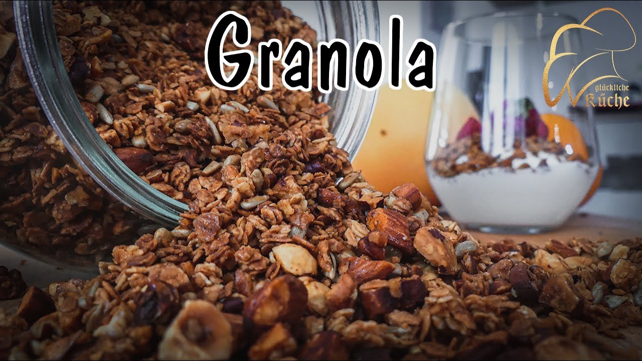 Granola | Knuspermüsli | lecker | gesund | einfach | knusprig | unter 15 Minuten