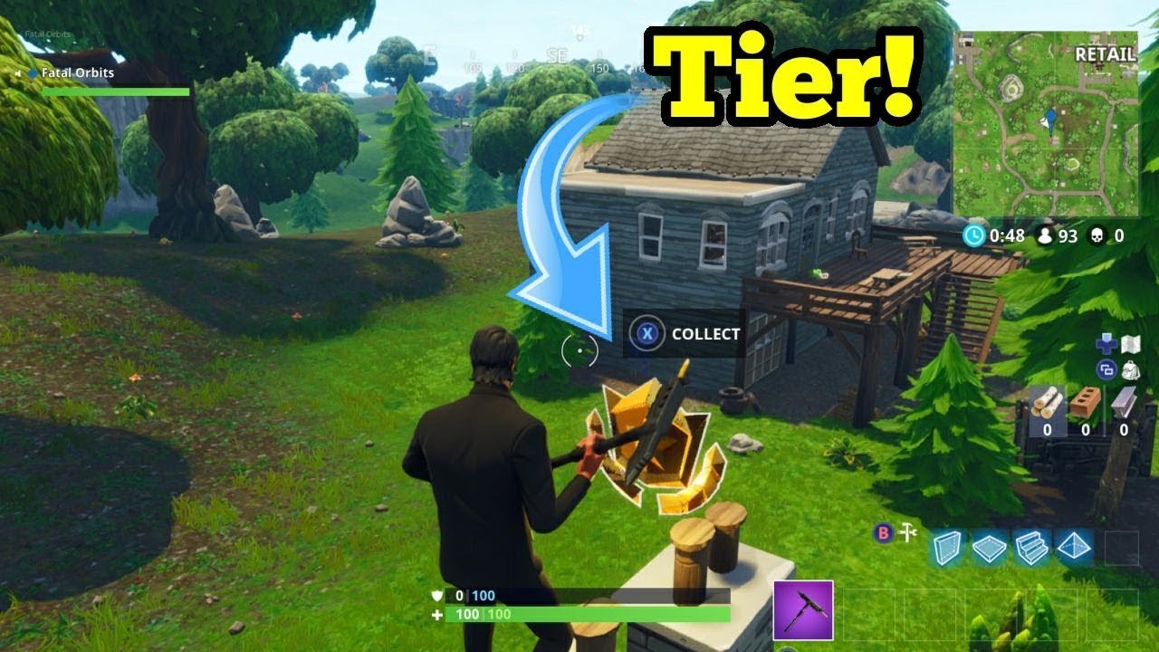 Fortnite week 9 free tier location