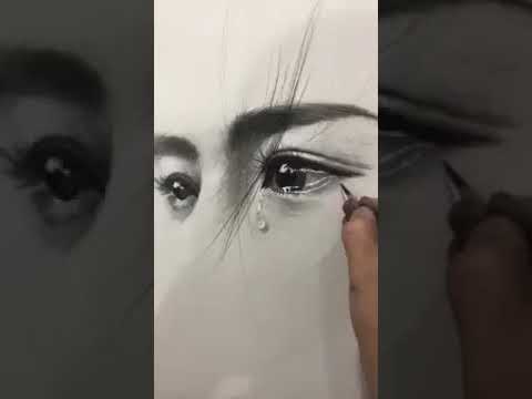 أجمل حالات واتس اب رسم دموع العيون مع نغمة موسيقى اليسا
