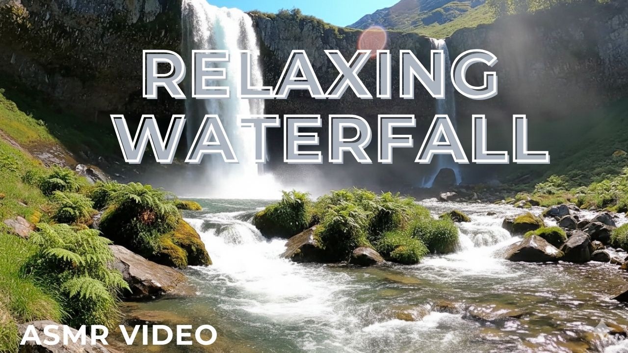 Relaxing waterfall sound