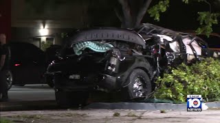 Police pursuit leads to suspect crashing into several vehicles, shutting down US in SWMD