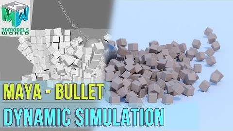 Maya Bullet Physics Simulation Wrecking Ball Animation - Teaser ✨
