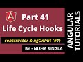 Angular life cycle hook  ngoninit vs constructor component life cycle hooks part1 tutorial 41