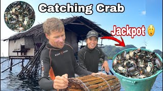 Hindi Makapaniwala Asawa Ko|kaagano kadami Na huli Namin Crabs|Filino Stlye Crab Traps