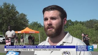 Teamsters strike at Breakthru Beverage