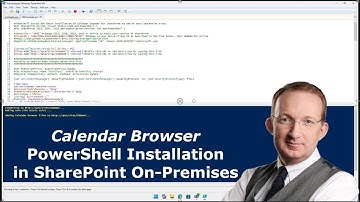 Install Calendar Browser in SharePoint On-Premises with a PowerShell Script