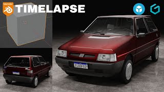 Modeling a Car in Blender 3.5  Blender Timelapse