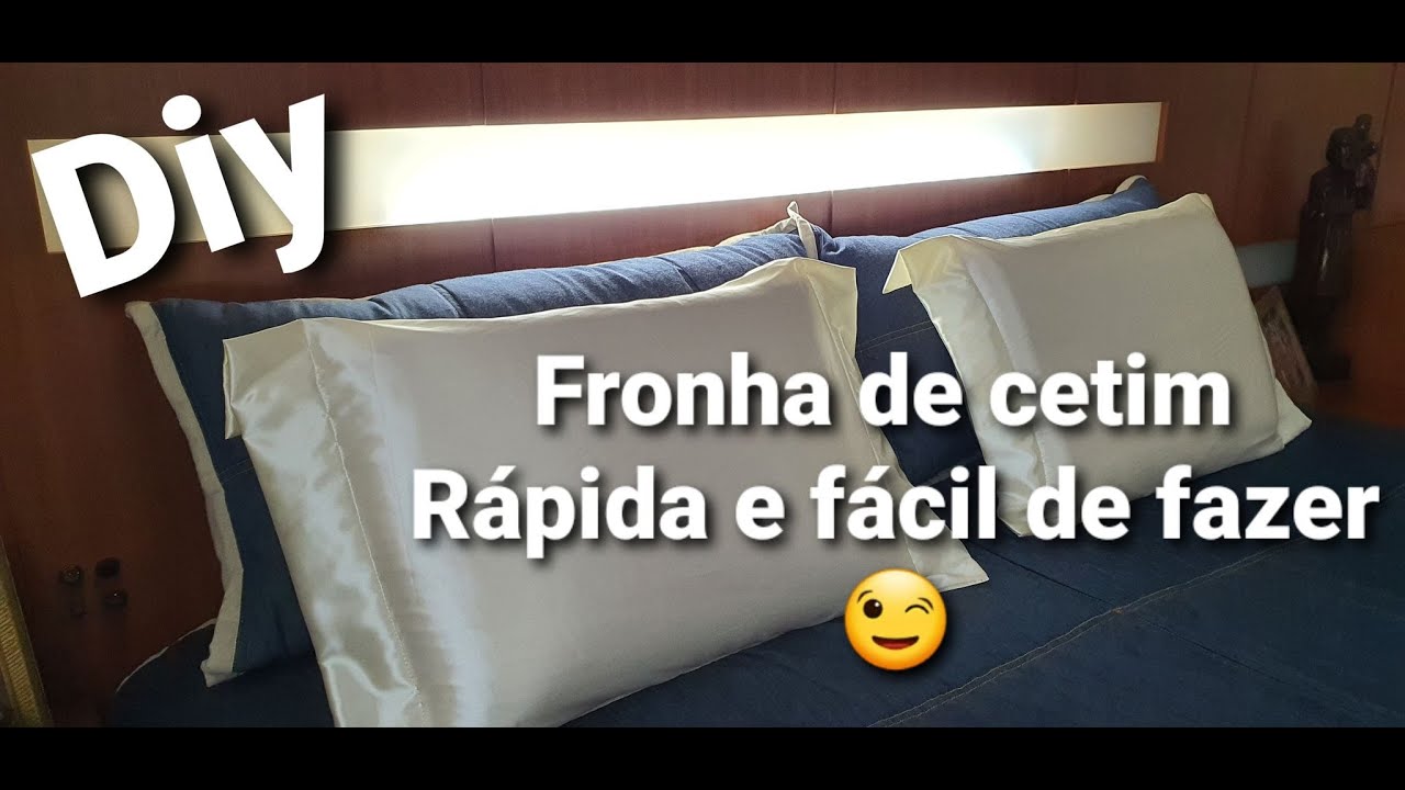 DIY FRONHA DE CETIM, RÁPIDA E FÁCIL DE FAZER 😉