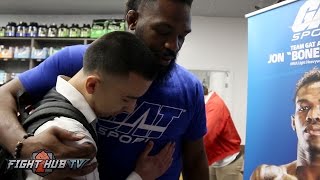 Jon Jones makes fans cry and get emotional after meeting him