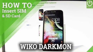 How to Insert SIM and SD Card in WIKO Darkmoon - SIM & SD Slot