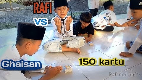 Main tepuk kartu seperti Raka yang viral  !!! part 16 Rafi vs Ghaisan