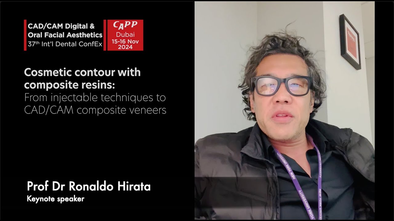 Invitation from Prof Dr Ronaldo Hirata to CADCAM Digital & Oral Facial Aesthetic 37th Dental ConfEx