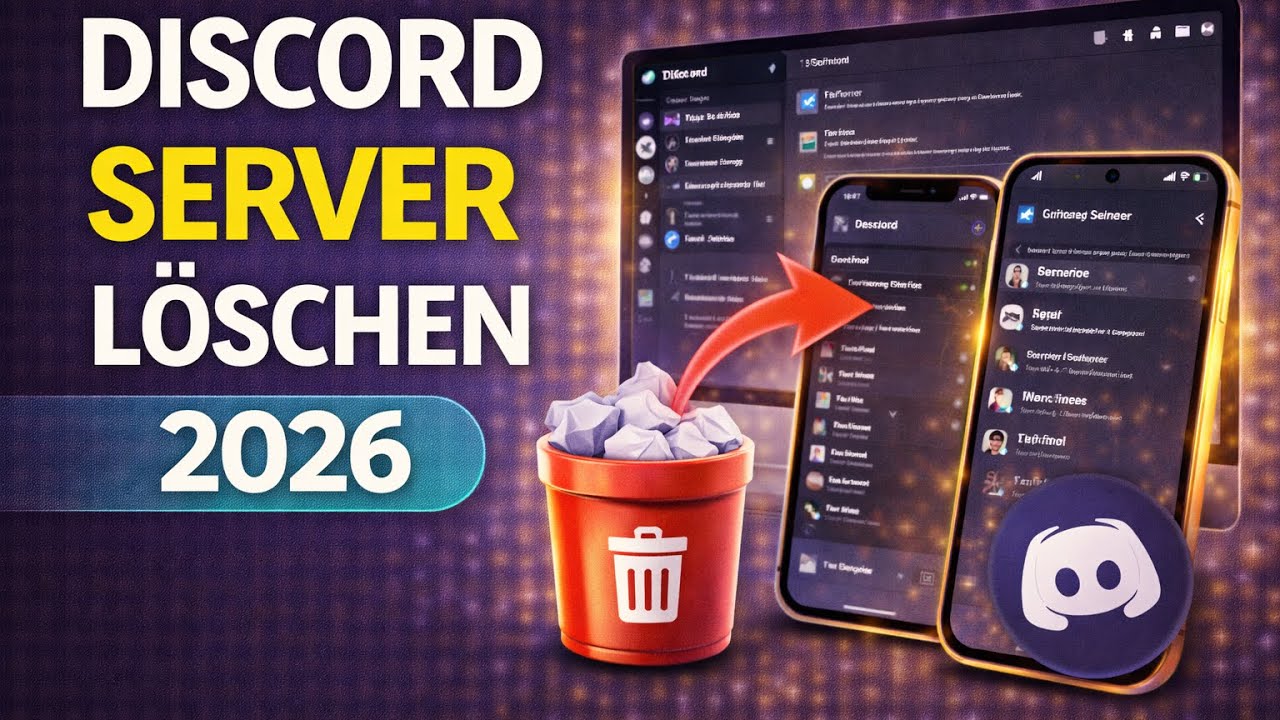 Discord Server löschen 2026 – iPhone, Android & PC Anleitung