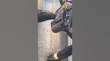 Massive pliers crushing old pipeline process 👍