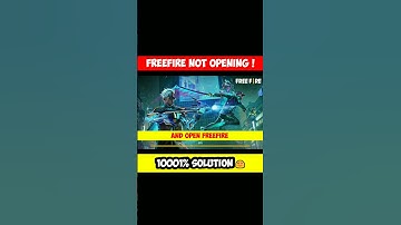 Freefire Or Freefire Max Not Opening Problem 😱| 1001% Solution #freefire #freefirenotopeinig
