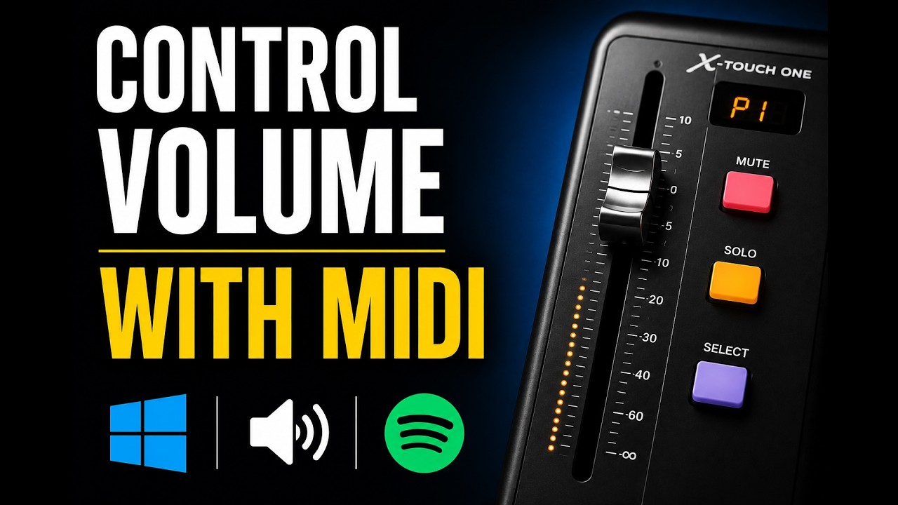 Mdxwin Volume Control Control Windows Volume with a MIDI Controller - YouTube