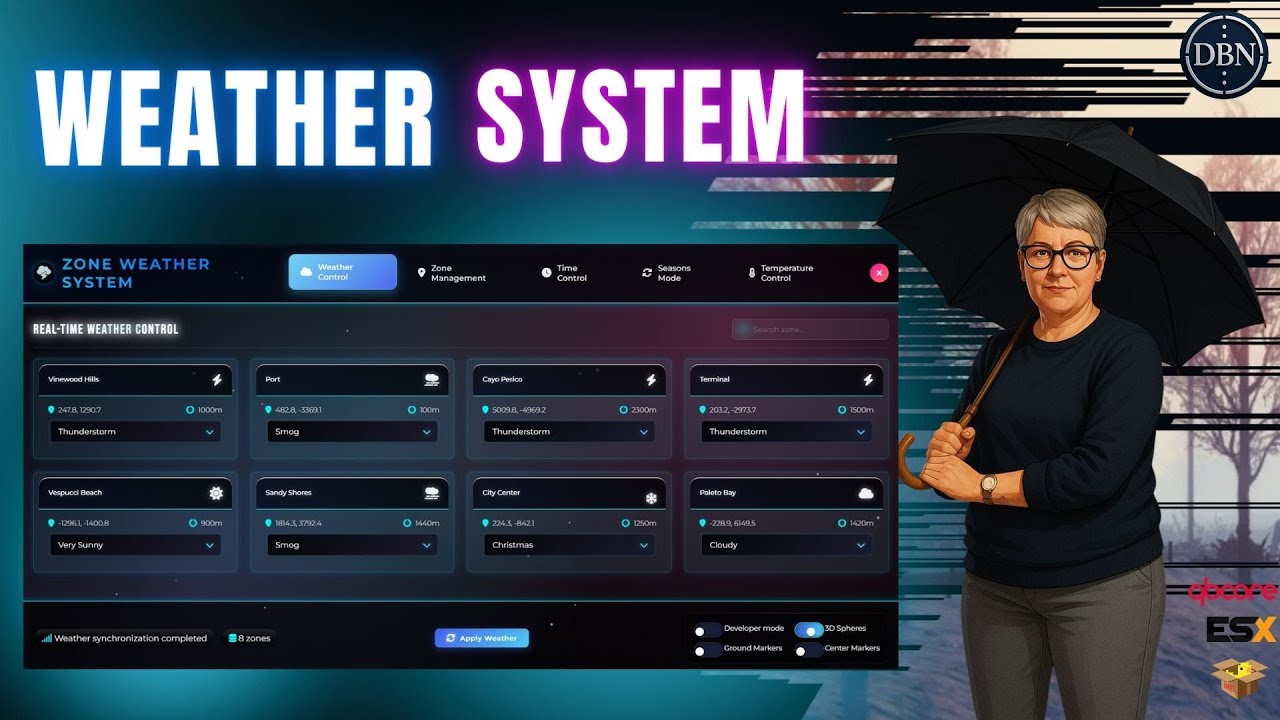 (FiveM script)] ZONE WEATHER SYSTEM v3.0 [ESX/QB/QBOX] Advanced FiveM ...