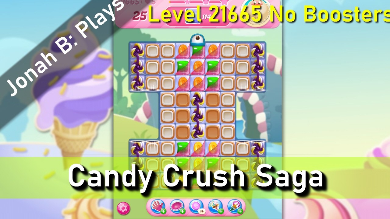 Candy Crush Saga Level 21665 No Boosters - YouTube