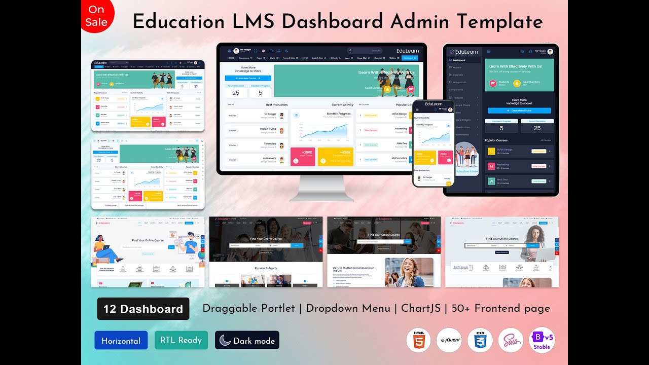 ELearning Dashboard: Manage, Deliver & Track Courses in One Place - YouTube