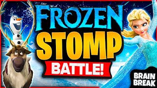 Frozen Stomp Battle | Winter Brain Break For Kids | Just Dance | Frozen Party | GoNoodle