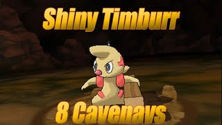 Live Shiny Timburr - 8 Cavenav encounters (dexnav in the cave) - Pokemon Omega Ruby