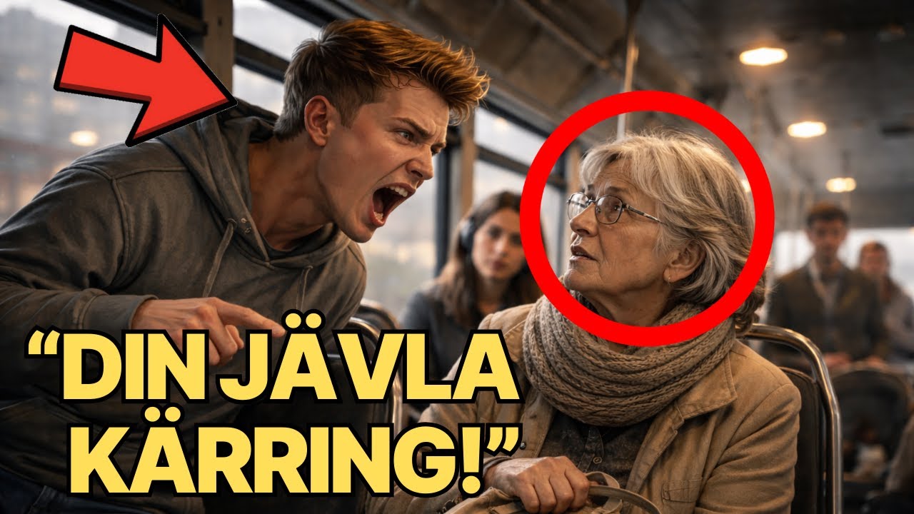 Den fräcke killen skrek åt mormorn inför hela bussen – han anade inte vem som satt längst bak…