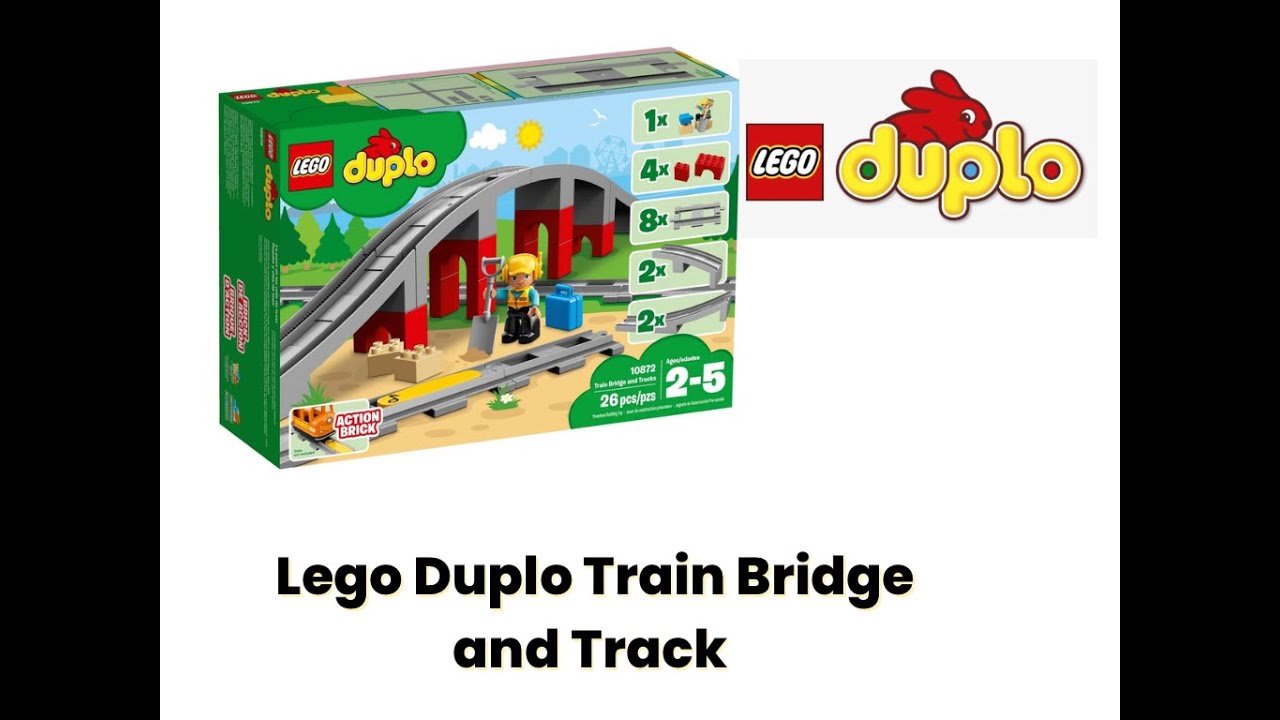 Lego Duplo Train Bridge and Tracks 10872 Review - YouTube