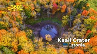 🇪🇪 Kaali Crater, Estonia – 360° VR Aerial Tour – Meteor Impact Site