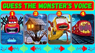 Guess Monster Voice McQueen Eater, Spider House Head, Bus Eater, Train Eater Coffin Dance