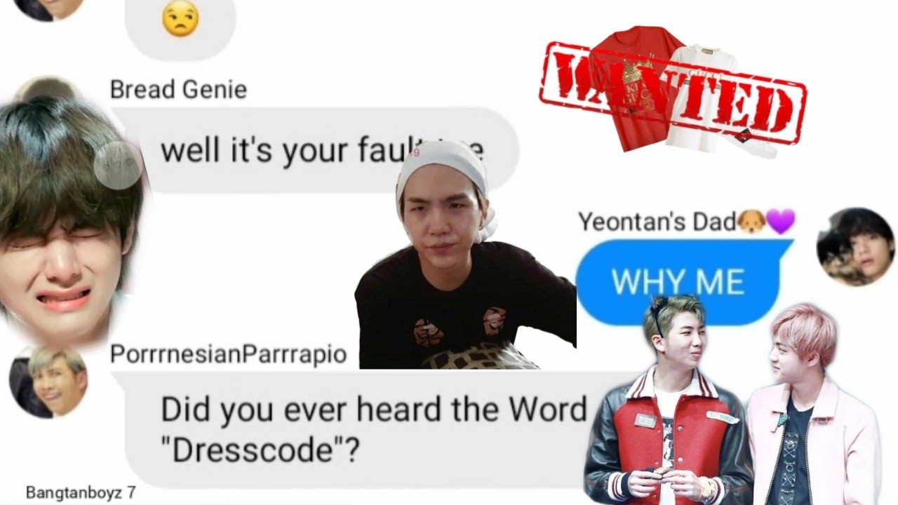 BTS text- The one who doesn't know Dresscode