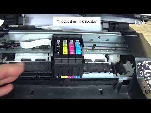 Simple way to clean the Epson print-head nozzles with a damp cloth