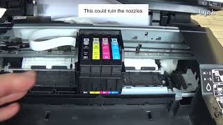 Simple way to clean the Epson print-head nozzles with a damp cloth screenshot 4
