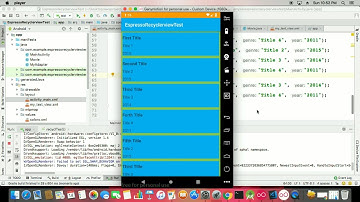 Espresso Recyclerview Test ..