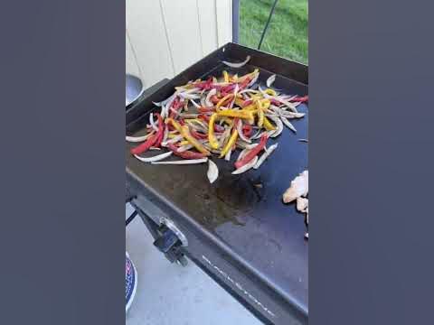 Cooking on the Blackstone for the first time this camping season