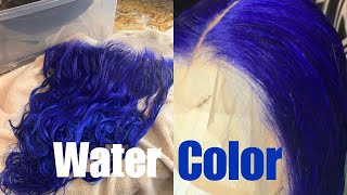 HOW TO DYE HAIR IN JUST SECONDS | Water Coloring