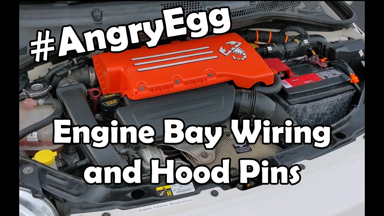 Angry Egg Rally Car - Episode 09 - Engine Bay Wiring, Hood Pins, LED Headlights