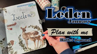 Bullet Journal - Leden | January | 2024 | CZ | Plan with me | Eva z papíru