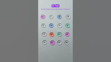 Nối 6 giọt nước theo hướng mũi tên (4)  #shorts #iqtest #quiz #games #iq #test #question