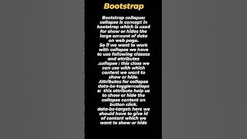 "Bootstrap Collapse: Easily Show or Hide Content with Interactive Toggles!"