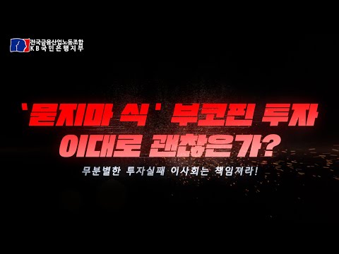 '묻지마 식' 부코핀 투자 이대로 괜찮은가?!