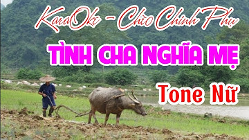 TÌNH CHA NGHĨA MẸ  - TONE NỮ - CHINH PHỤ - KARAOKE CHÈO - TRUNG KÍNH