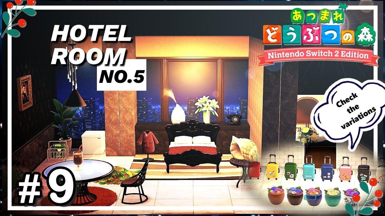 あつ森 アプデ後 のんびり島風景 ～無料アプデVer.3.0 初期ホテルクーポン入手家具のバリエーション確認とホテル５号室のコーデをお手伝い！ ～【あつまれ どうぶつの森】#9