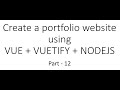 Project 1 part 12: Portfolio website - contact form design