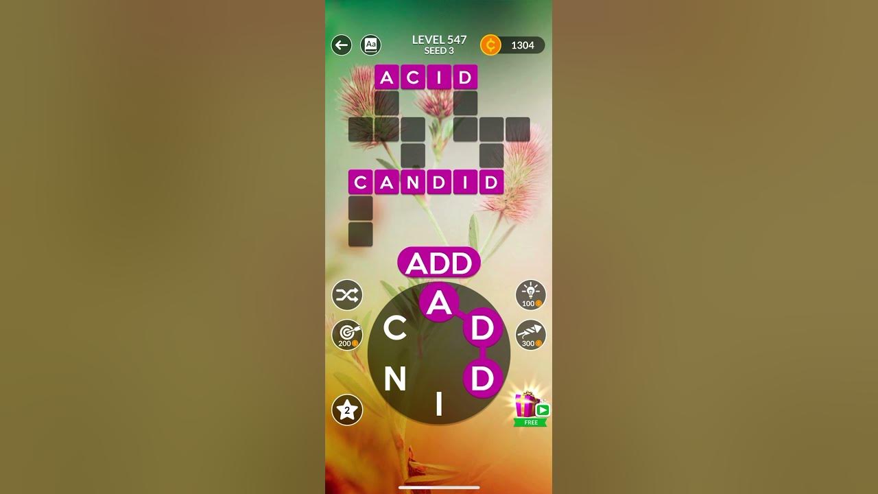 WORDSCAPES ANSWERS LEVEL 547 - YouTube