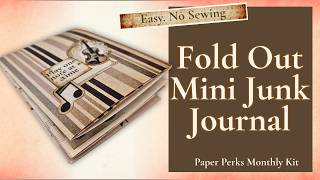 Handmade Mini Album Idea Every Junk Journal Needs l Junk Journal Idea l No Sew Journal Tutorial