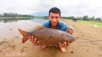 Câu Cá Trôi Khủng 5,2kg ở hồ núi le | bài mồi mới | Câu Lăng Xê