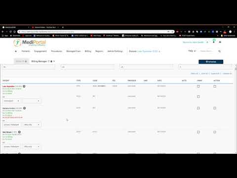 Processing Claims in the Billing Manager in MediPortal